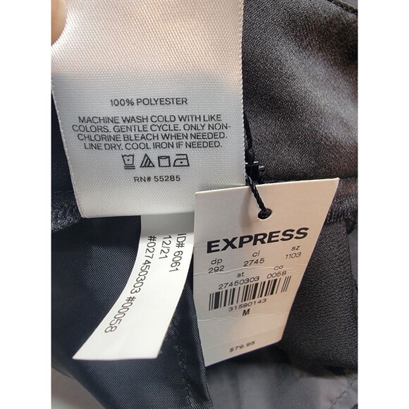 Express Silk Ankle High Rise Pants Sz M NWT - Picture 6 of 7